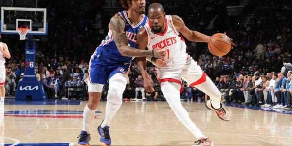 百家乐平台-杜兰特36+7火箭加时惜败76人 恩比德32+15+10马克西36+10